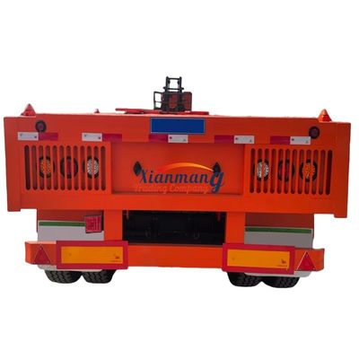 comprar 3 eixos 4 eixos 40ft 48ft 53ft 60ft Container de transporte de carga Semi-remolque de cama plana para Ruanda e Tanzânia online manufacture