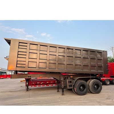 comprar 2 eixos 12R20 Semi-reboque de descarga com caixa de tamanho tamanho interno 9200x2200x1200mm online manufacture
