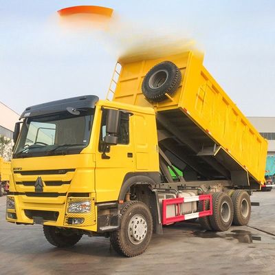 Bom preço. 10 rodas 371hp 6x4 Usado 25 Ton Howo Dump Truck Com Tanque de Carga comprimento 5,3-6,2M on-line