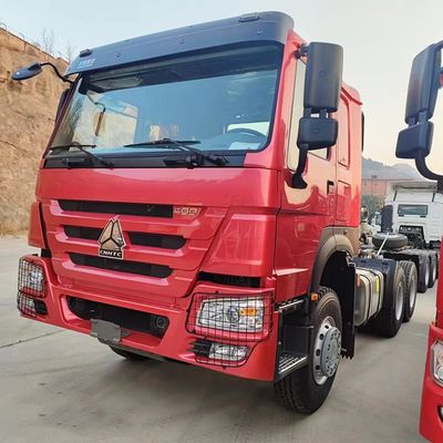Bom preço. Tipo de combustível Diesel Usado Sinotruk Tractor Truck Head 371HP 6X4 Com Janela Manual on-line