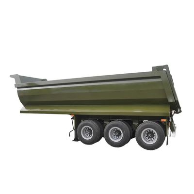 Bom preço. 3 eixos 40 CBM Tipper Trailer Tipo U cilindro hidráulico 50tons 60 Tons 70 Tons Suspensão a ar Trailers de cama plana on-line