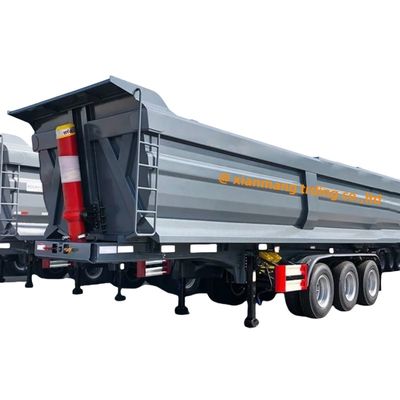 Bom preço. 40 metros cúbicos 60 toneladas traseiro Dump Trailer Van Tipo Tri Axle Tippers para venda on-line