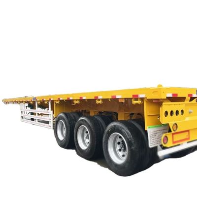 Bom preço. 3 4 5 eixos 40 pés Semi-reboque de pé plano 60 pés de alta capacidade de carga 13T-16T para o México on-line