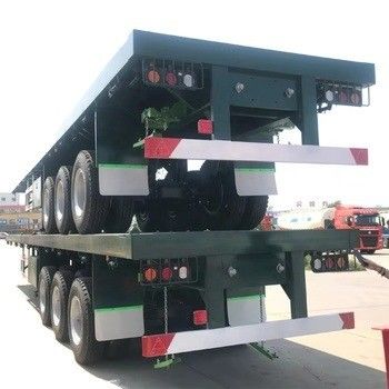 Bom preço. 2 3 4 eixos 30tons 40 Tons 50 Tons Container de embarque Semi-remolque de cama plana com caminhão-trator on-line