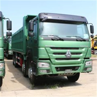 Bom preço. Sinotruk Howo375hp 8x4 Left Drive Usado caminhão com 12 pneus e caixa de carga de 4 eixos comprimento 7,2-8,2m personalizável on-line