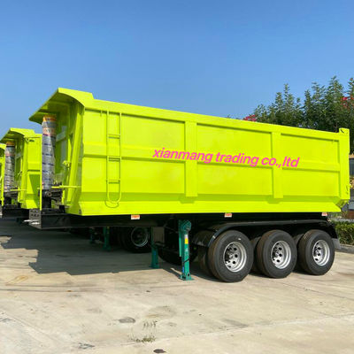 Bom preço. Semi-remolque de descarga de 3 eixos de 24 m3 em forma de U (tamanho 9400 mm × 2400 mm × 3300 mm) on-line