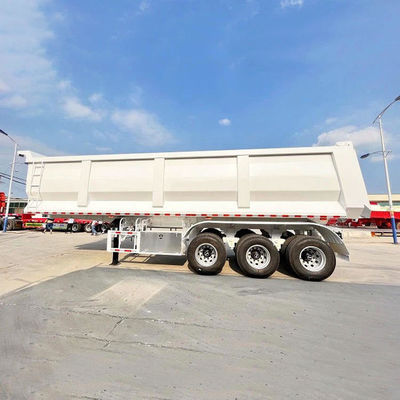 Bom preço. Semi-remolque de descarga de 3 eixos de 24 m3 em forma de U (tamanho 9400 mm × 2400 mm × 3300 mm) on-line