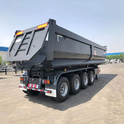 Bom preço. 4 eixos HYVA cilindro de elevação hidráulica Semi-reboque com backflip U-bucket cor pode ser personalizado de acordo com as necessidades do cliente on-line