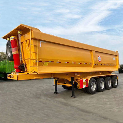 Bom preço. 4 eixos 80 toneladas 12R20 (12R22.5 pode ser personalizado) Pneus Original Eixo Dump Semi-trailer U-Bucket on-line