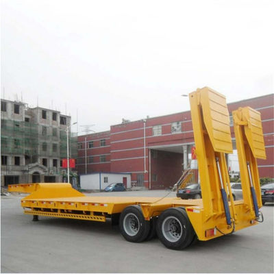 Bom preço. Reboque de 2 eixos 40 t automático de rampa baixa para transporte de carga pesada on-line