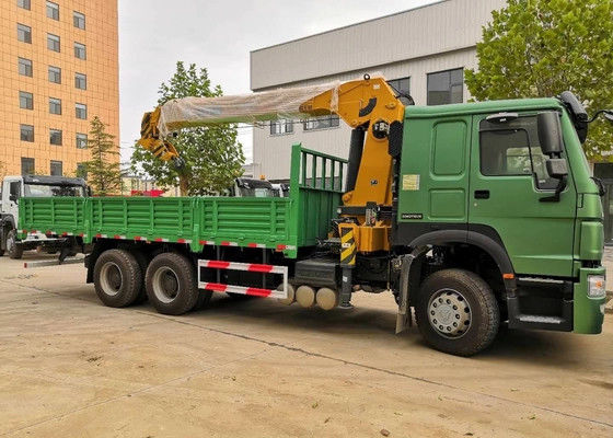 Bom preço. Sinotruk Howo7 Green 12T 6x4 chassis dump boom crane vendido bem na África. on-line